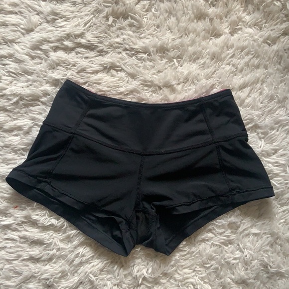 Lululemon black and purple shorts - size 2 - Picture 5 of 6